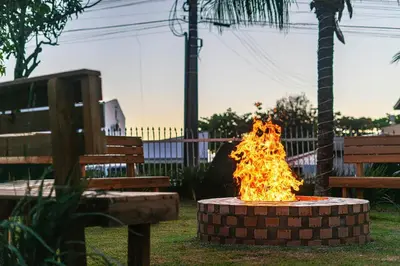 A planta de #11-CC - (Refúgio e Mar) Hospedagem em Canto Grande, Bombinhas