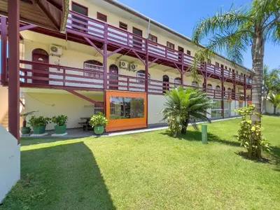 O edifício onde a casa de férias está situado