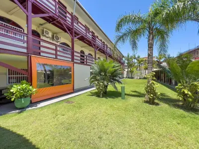 O edifício onde a casa de férias está situado