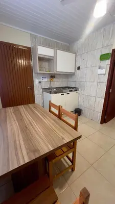 A cozinha ou kitchenette de #27-CG - (Refúgio e Mar) Hospedagem em Canto Grande, Bombinhas