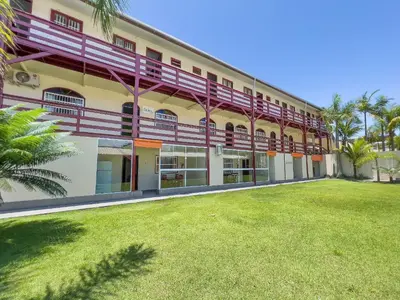 O edifício onde a casa de férias está situado