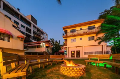 O edifício onde a casa de férias está situado
