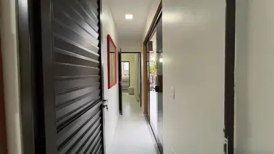 A planta de #47-E - (Refúgio e Mar) Hospedagem em Canto Grande, Bombinhas