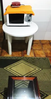 A planta de Kitnet a 50 metros da praia