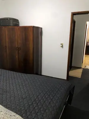Uma cama ou camas num quarto em Casa grande a 50 metros da praia