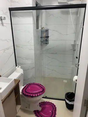 Uma casa de banho em Apartamento Santa Clara