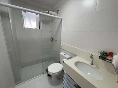 Uma casa de banho em Apartamento na praia