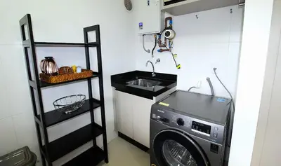 A cozinha ou kitchenette de 1065 Excelente Apto com vista para o mar-Bombinhas