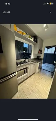 A cozinha ou kitchenette de Casa piscina com hidromassagem