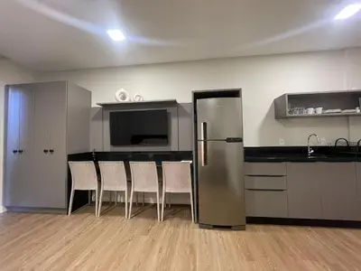 A cozinha ou kitchenette de B256 - Apto para 04 pessoas com piscina vista mar
