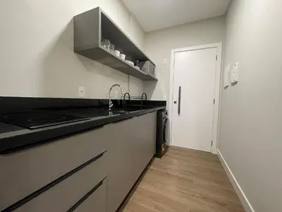 A cozinha ou kitchenette de B256 - Apto para 04 pessoas com piscina vista mar