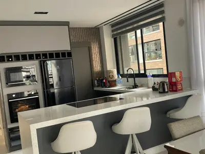 A cozinha ou kitchenette de Itapema meia praia