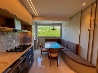 A cozinha ou kitchenette de Apartmento luxo Itapema SC