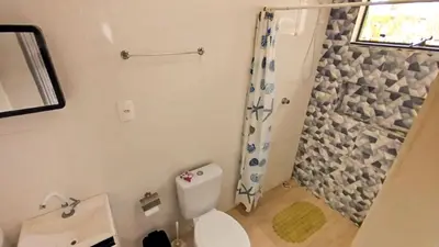 Uma casa de banho em ROD_02 Monoambiente confotable para parejas