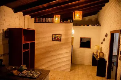 A biblioteca deste hotel