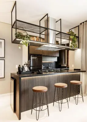 A cozinha ou kitchenette de Apto novo e confortável em Canto Grande, Bombinhas