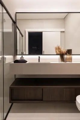 Uma casa de banho em Apto novo e confortável em Canto Grande, Bombinhas