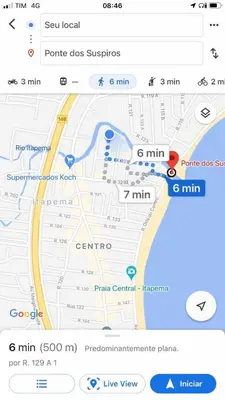 A planta de Apartamento a 500metros da praia!