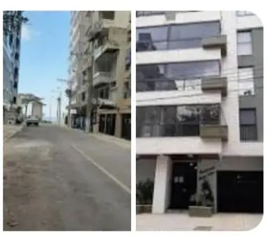 O edifício onde o apartamento está situado