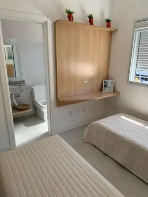 Uma cama ou camas num quarto em Apto em Palmas, ótima localização