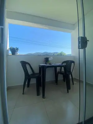 Uma varanda ou terraço em Apto no Caminho das Praias