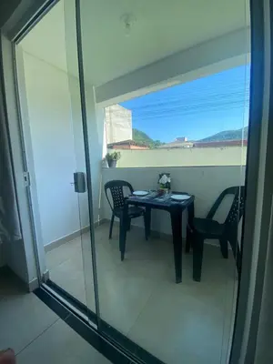 Uma varanda ou terraço em Apto no Caminho das Praias