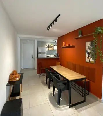 A cozinha ou kitchenette de Apto no Caminho das Praias
