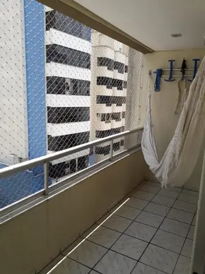 Uma varanda ou terraço em Apartamento amplo em Meia Praia sc