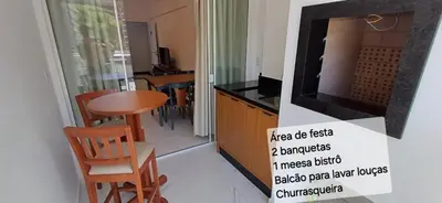 A planta de Apartamento NOVO Itapema 2 quartos e 2 vagas garagem 6 pessoas