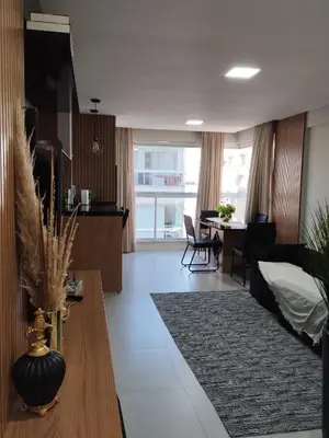 A cozinha ou kitchenette de Apartamento Meia Praia