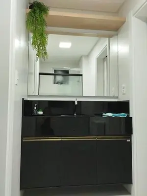 A cozinha ou kitchenette de Apartamento Meia Praia