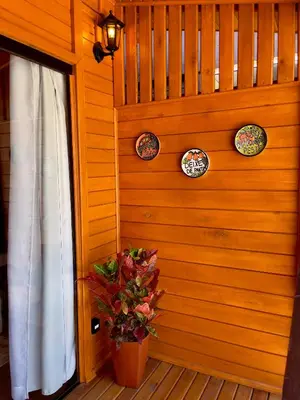 A planta de Casa com 2 quartos Recanto Praia das Vieiras - Porto Belo