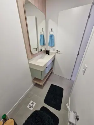 Uma casa de banho em Apartamento Palmas Premier