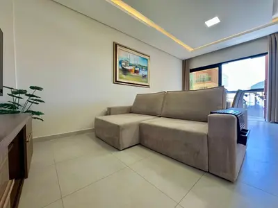 Uma área de estar em Sea view apartment with 3 bedrooms and garage