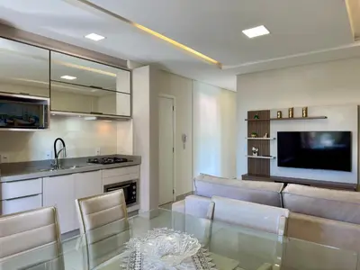 A cozinha ou kitchenette de Sea view apartment with 3 bedrooms and garage