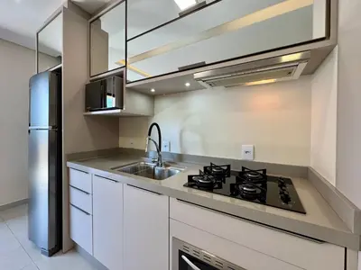 A cozinha ou kitchenette de Sea view apartment with 3 bedrooms and garage