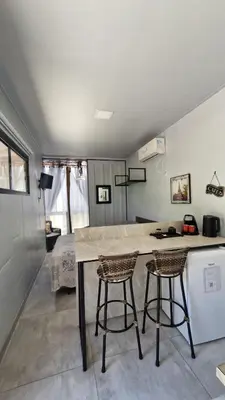 A cozinha ou kitchenette de Pousada Encantos do Estaleiro
