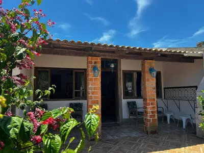O edifício onde a casa de férias está situado
