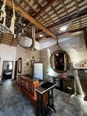 A cozinha ou kitchenette de Casa Praia de Bombas 6 Pessoas - Casa Bicicleta