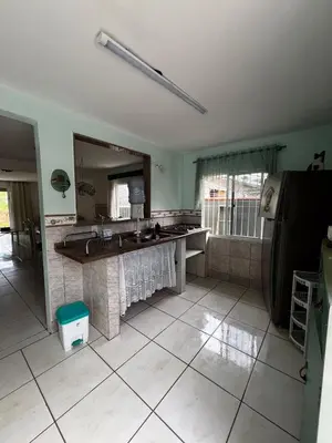 A cozinha ou kitchenette de Casa 12 Pessoas Praia Bombas