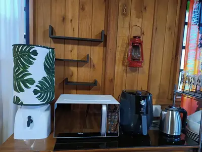 Comodidades para chá e café em SONHO VERDE - CASA em BC pertinho do Expocentro e Interpraias
