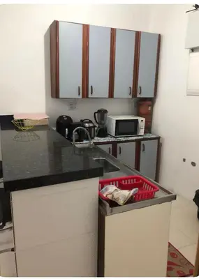 A cozinha ou kitchenette de Apto Térreo -Residencial da Ju