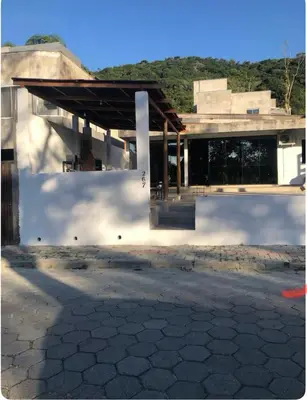O edifício onde a casa de férias está situado