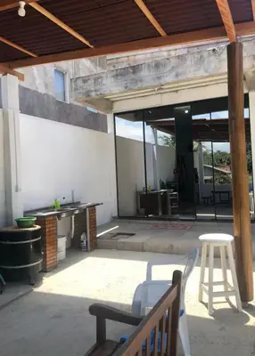 Uma varanda ou terraço em Apto Térreo -Residencial da Ju