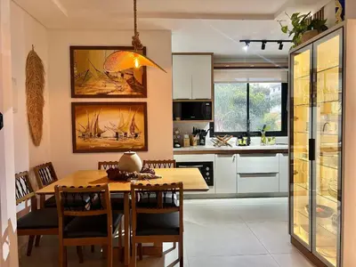 A cozinha ou kitchenette de Perfeito! Apto estiloso em Palmas - NI01I