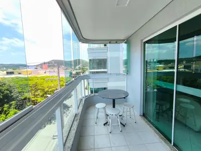 Uma varanda ou terraço em Apartamento em Bombinhas