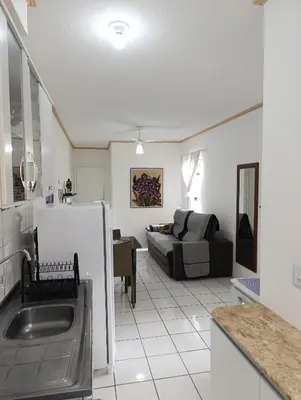 A cozinha ou kitchenette de Apto 2 Qtos c AR-Baln Camboriu-Portaria 24hr