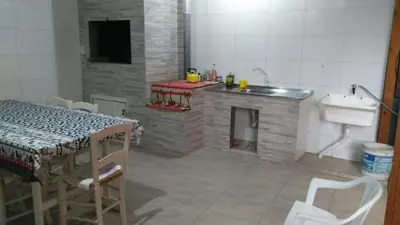 A cozinha ou kitchenette de Ótima Casa em Itapema SC