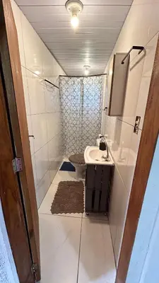 Uma casa de banho em Casa de temporada