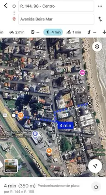 Uma vista geral de Itapema ou a vista da cidade a partir da casa de férias